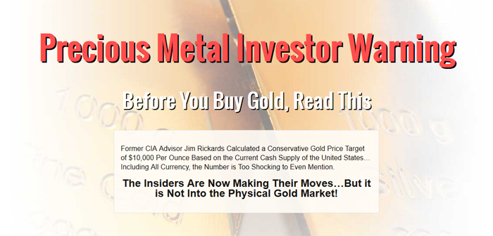 Precious Metal Investor Warning