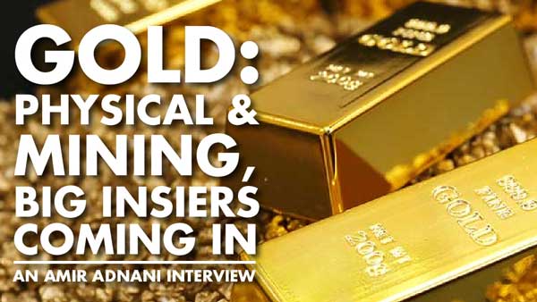 Gold: Physical & Mining, Big Insiders Coming In – Amir Adnani Interview
